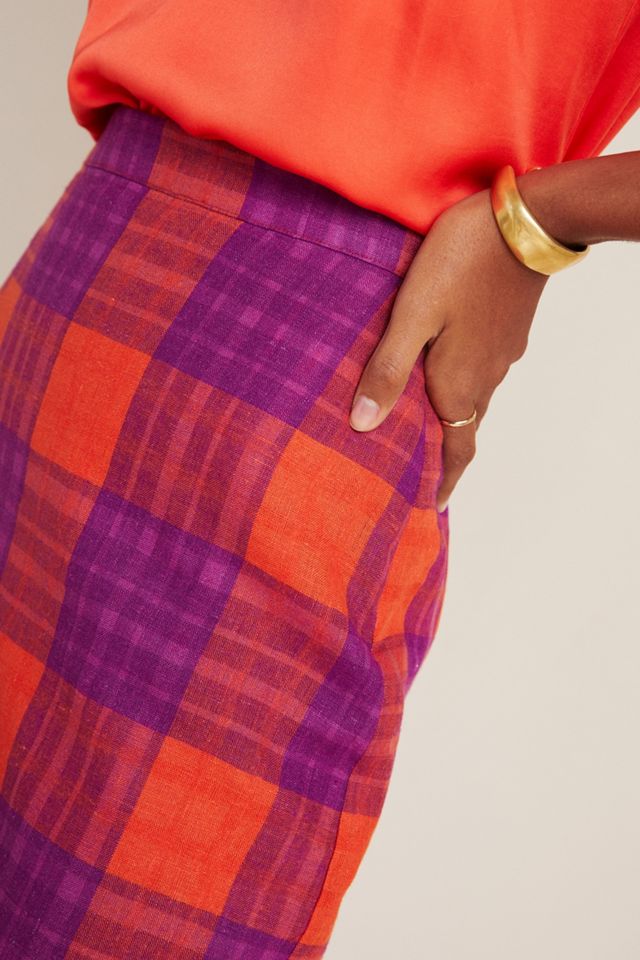 Carmen Plaid Pencil Skirt #2