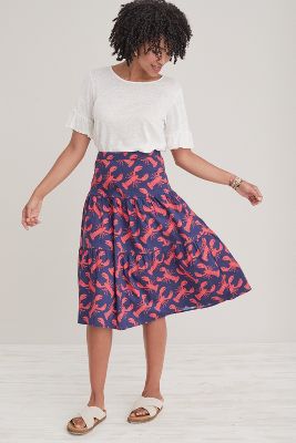 lobster print skirt