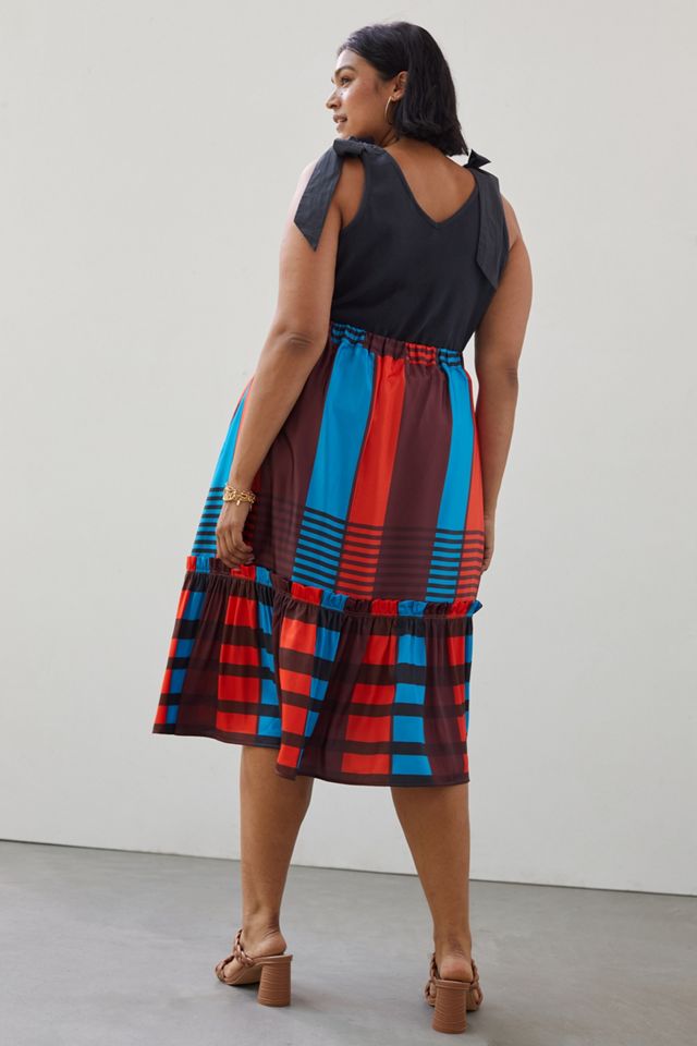 Eva Franco Flounced Midi Skirt #5