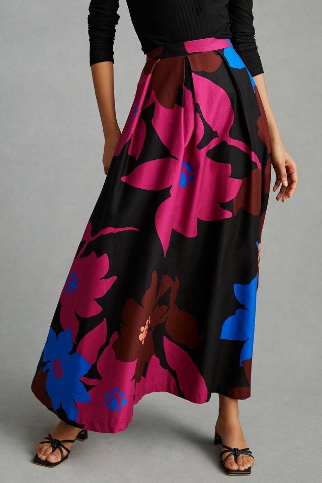 Eva Franco Patterned Midi Skirt #1