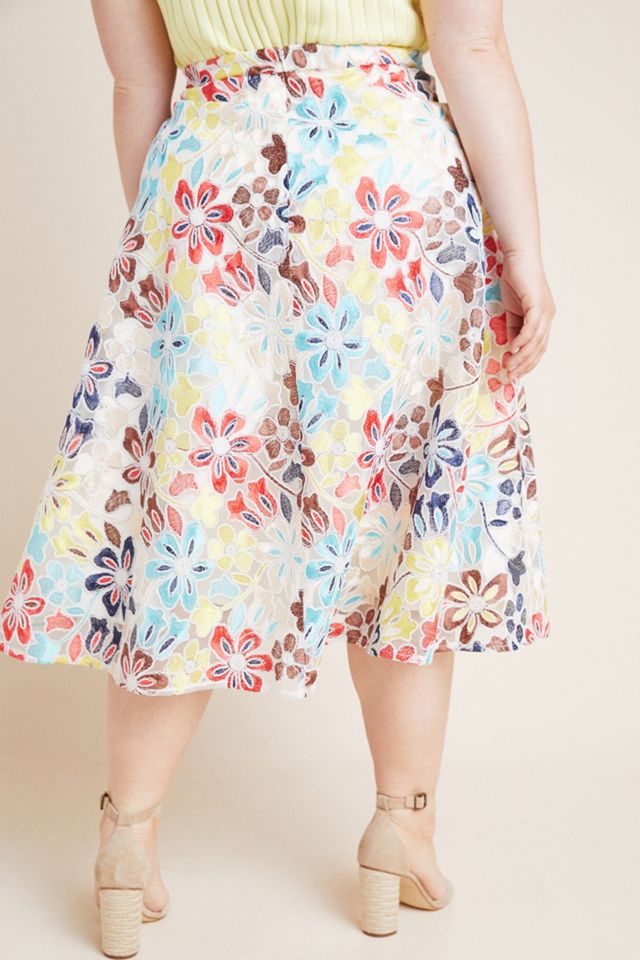 Meghan Embroidered Midi Skirt #8
