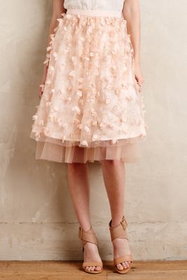 Fluttered Fete Midi Skirt