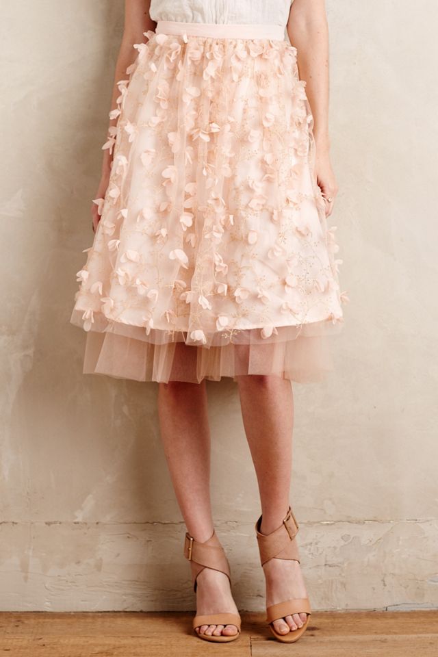 Fluttered Fete Midi Skirt