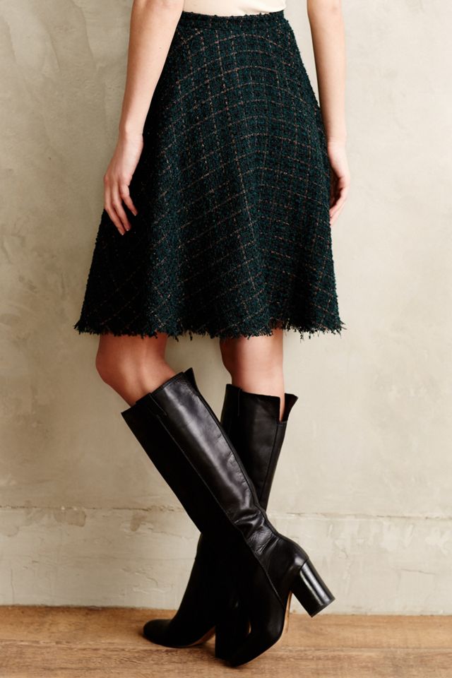 Fringed Tweed Skirt #1