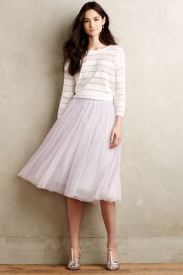 Tulle Midi Skirt