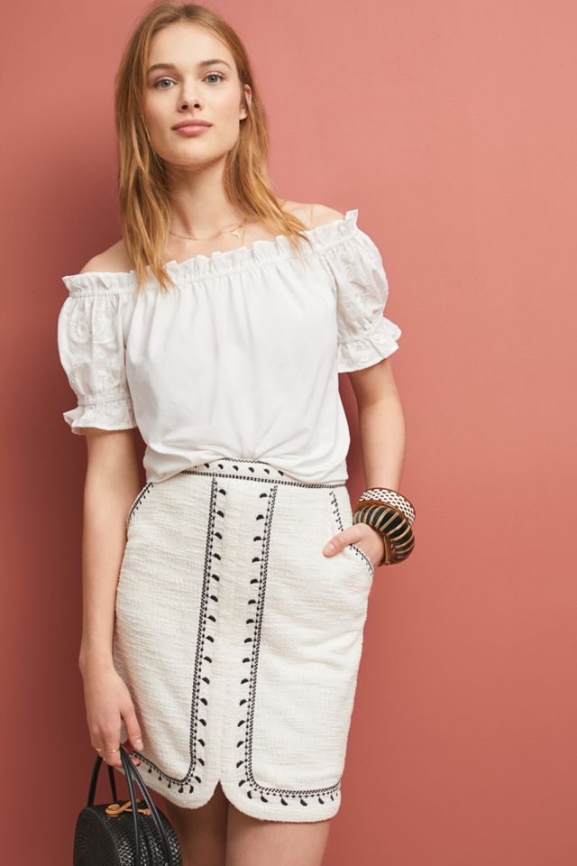 Tulley Textured Mini Skirt