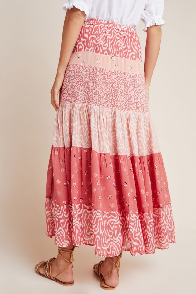 Freja tiered clearance maxi skirt