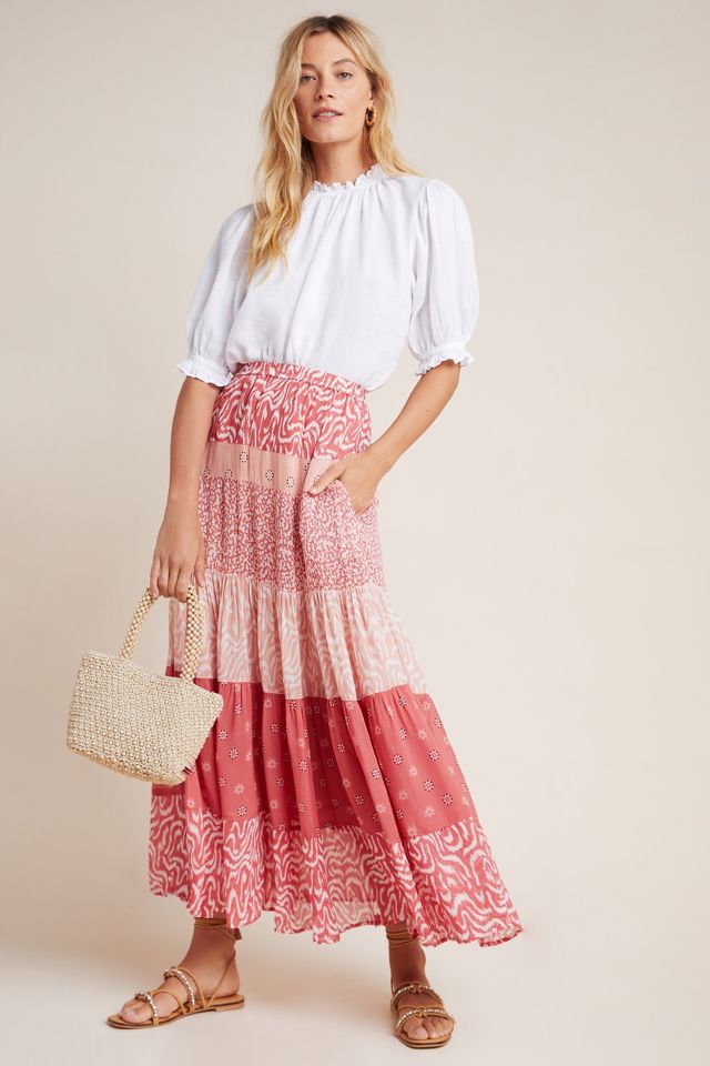 Freja tiered maxi on sale skirt