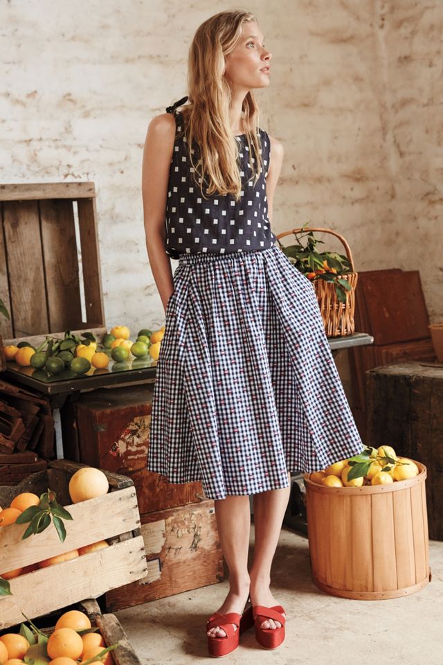 Gingham Market Skirt #1