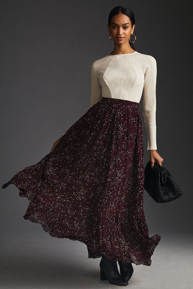 Tiered chiffon outlet skirt