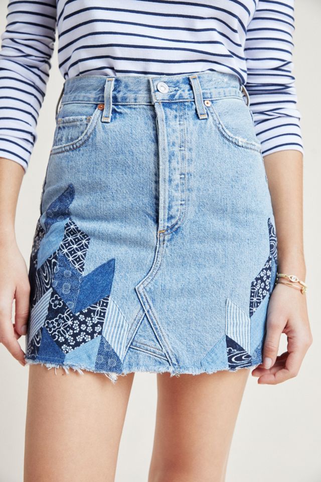 Citizens of Humanity Astrid Patchwork Denim Mini Skirt #2