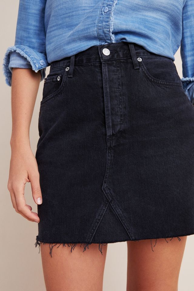 AGOLDE Ada Denim Skirt Anthropologie