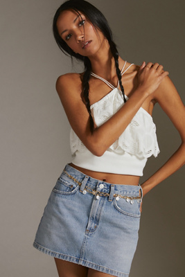 Agolde Reworked 90s Skirt In Revival In Blue