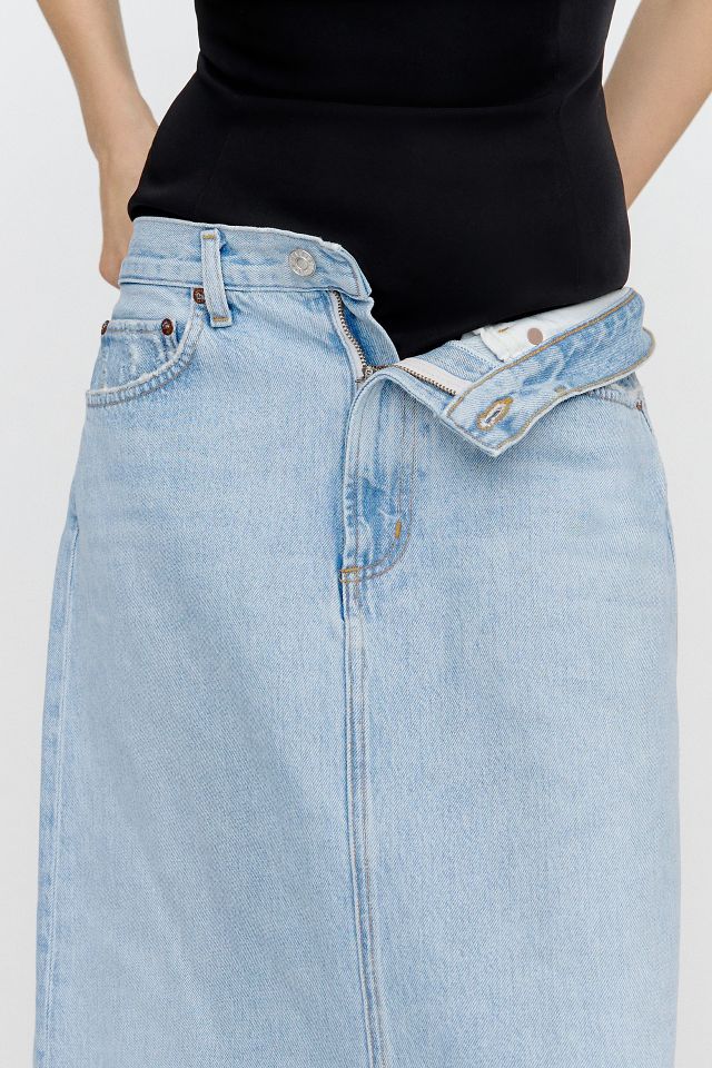 AGOLDE Hilla Denim Skirt