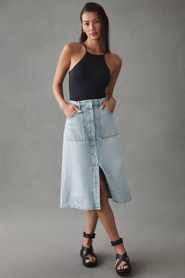 Citizens of Humanity Anouk Midi Skirt | Anthropologie