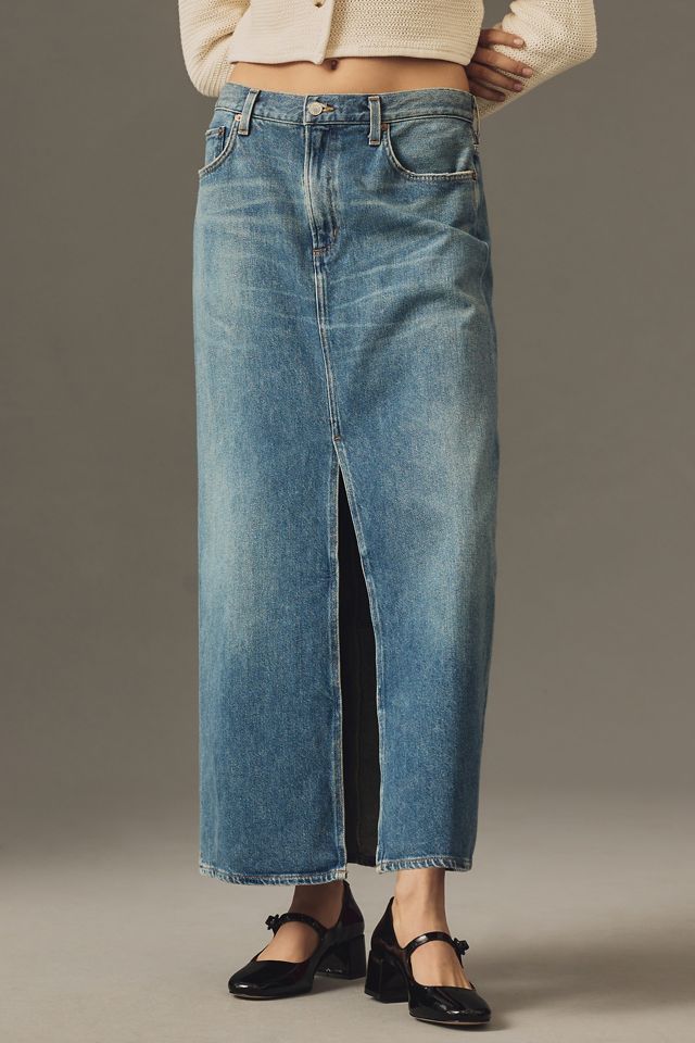 AGOLDE Leif Denim Maxi Skirt #1