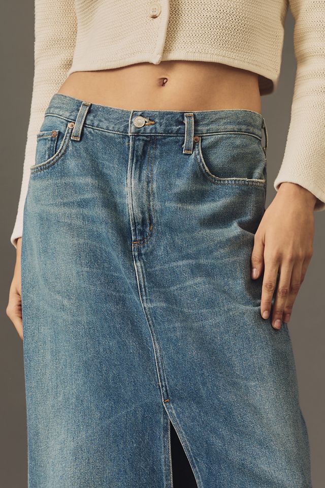 AGOLDE Leif Denim Maxi Skirt #3
