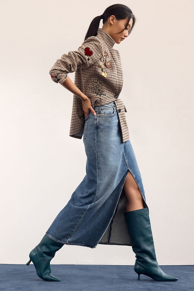 AGOLDE Leif Denim Maxi Skirt