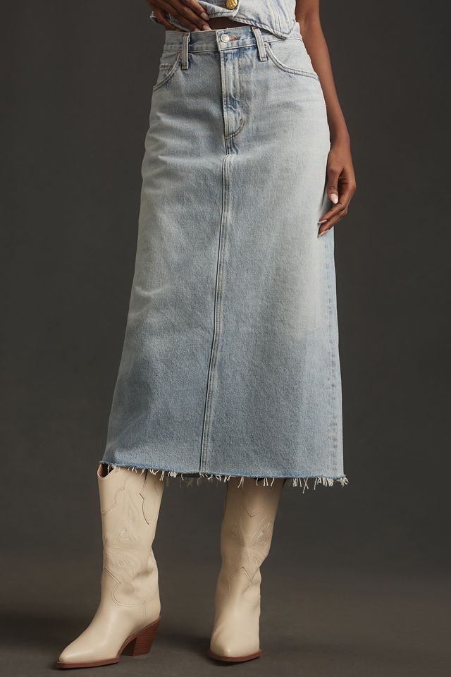 AGOLDE Della Denim Midi Skirt #1