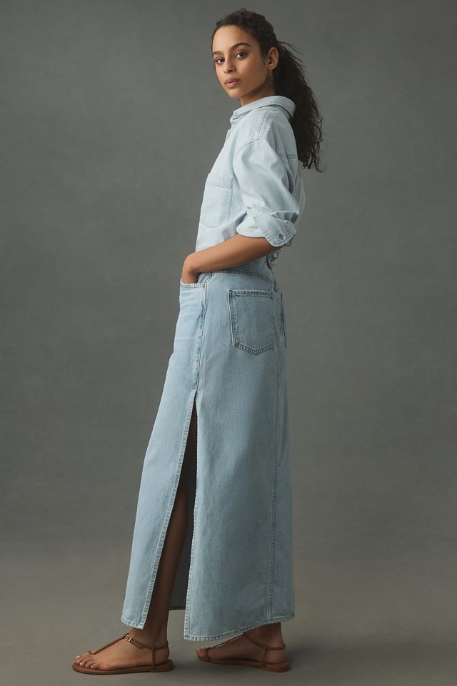 AGOLDE Astrid Slice Denim Maxi Skirt #2