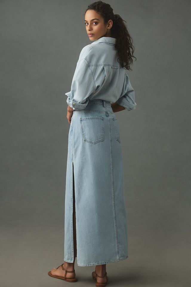 AGOLDE Astrid Slice Denim Maxi Skirt #3