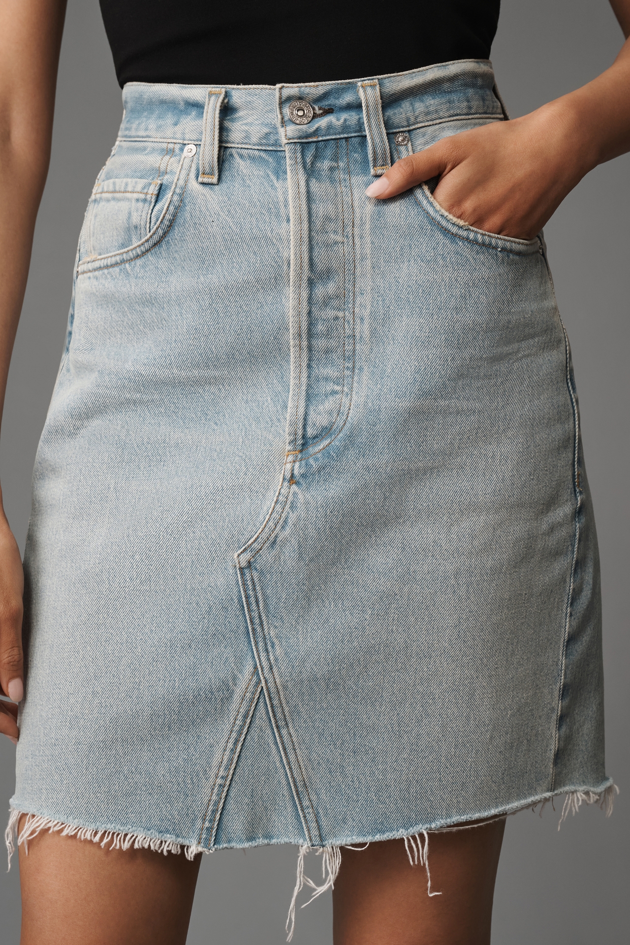 Citizens of Humanity Carolina Denim Knee-Length Skirt