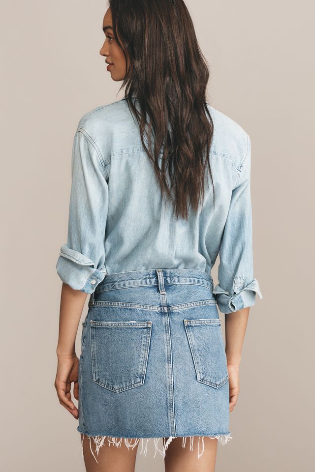 AGOLDE V-Waist Denim Mini Skirt #3
