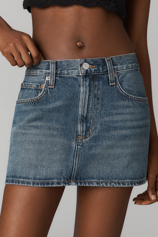 Anthropologie AGOLDE アレック デニム ミニスカート AGOLDE Alek Denim Mini Skirt | Anthropologie