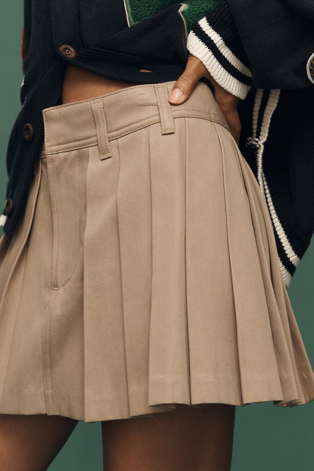 Citizens of Humanity Pleated Twill Mini Skirt #1