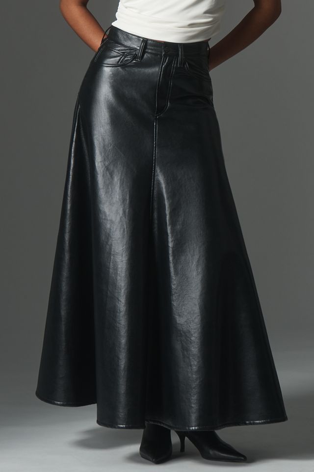 AGOLDE Odin Exaggerated Leather Maxi Skirt #3