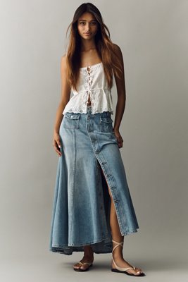Citizens of Humanity Devin Patch Pocket Maxi Skirt | Anthropologie