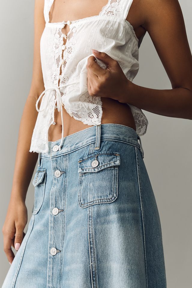 Citizens of Humanity Devin Patch Pocket Maxi Skirt | Anthropologie