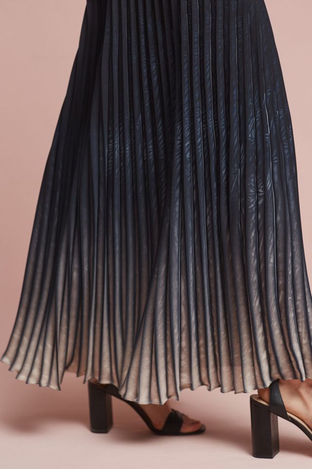 Pleated Ombre Maxi Skirt #2