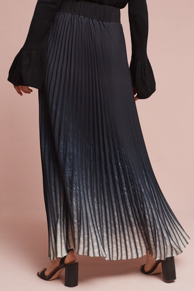 Pleated Ombre Maxi Skirt #3