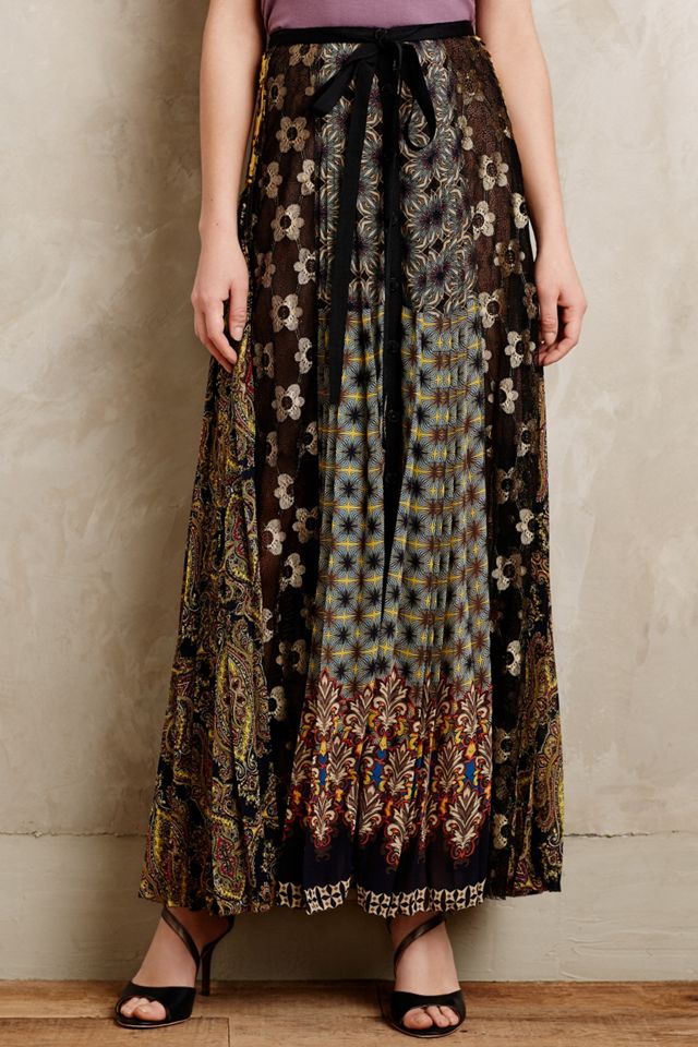 Petal Patch Maxi Skirt #1