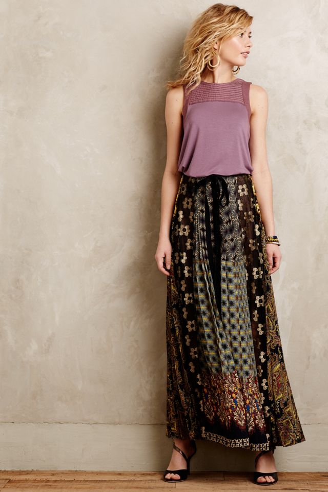 Petal Patch Maxi Skirt #3