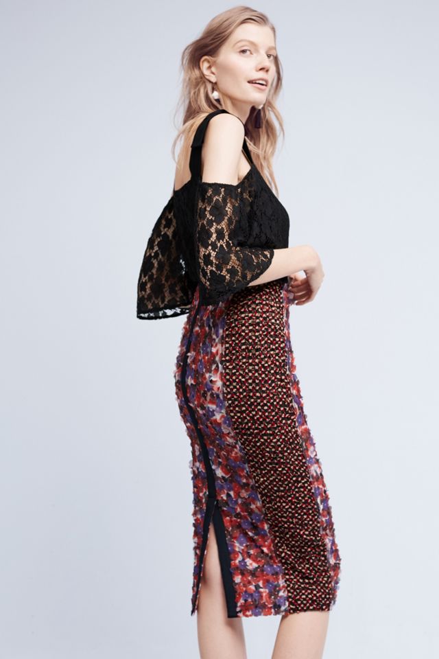 Poppies Pencil Skirt #1