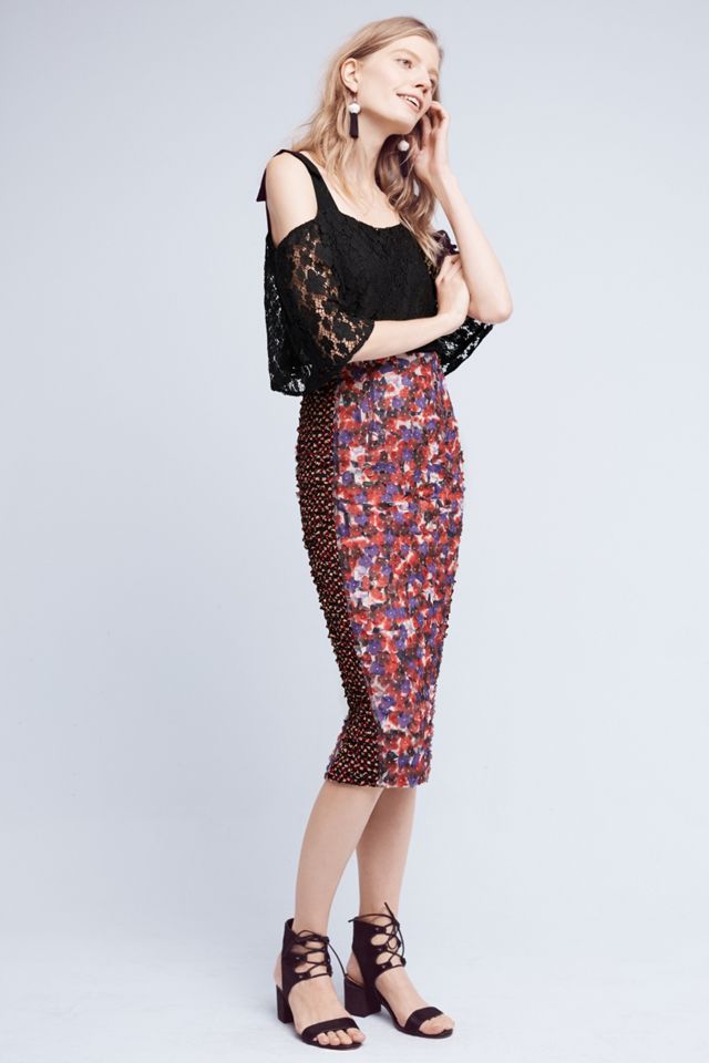 Poppies Pencil Skirt #2