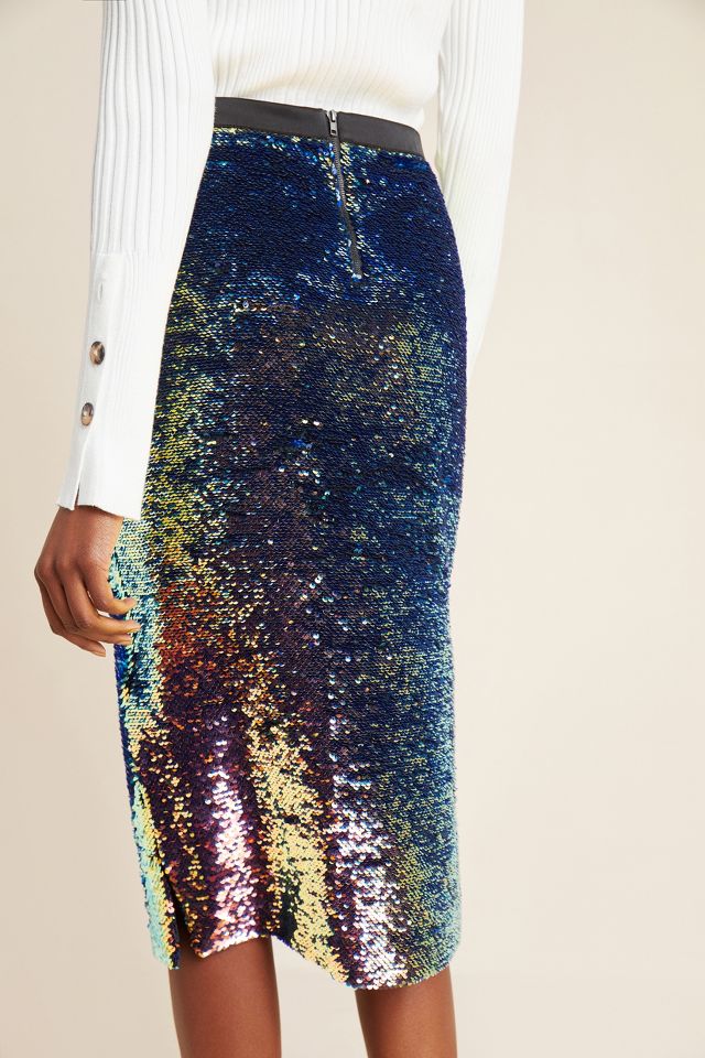 Sequin pencil 2025 skirt anthropologie