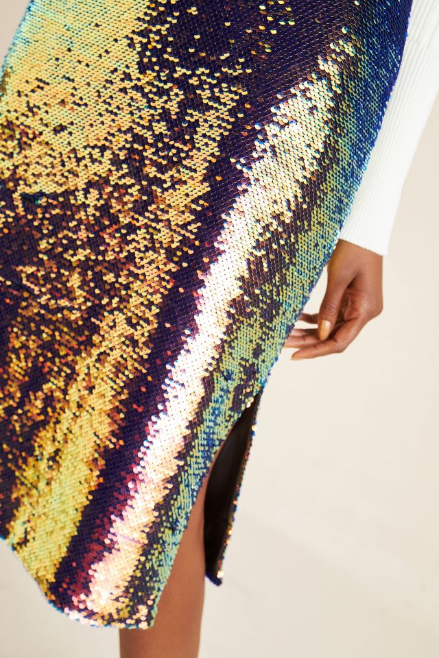 Sequin pencil shop skirt anthropologie