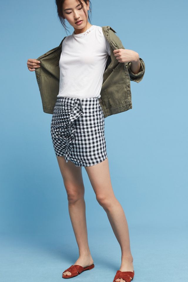 Ruffled Gingham Mini Skirt #2