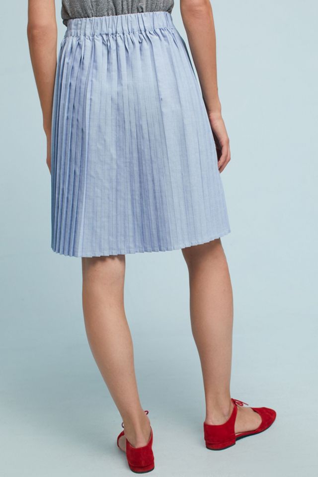 Pleated Chambray Skirt #2