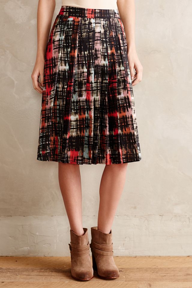 Abstracted Plaid Skirt #1