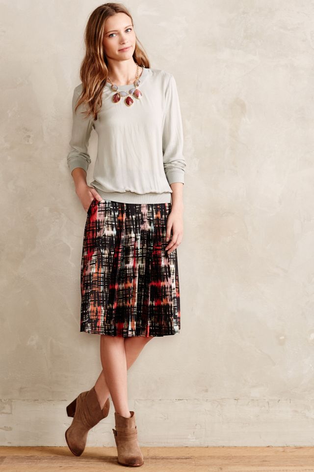 Abstracted Plaid Skirt #3