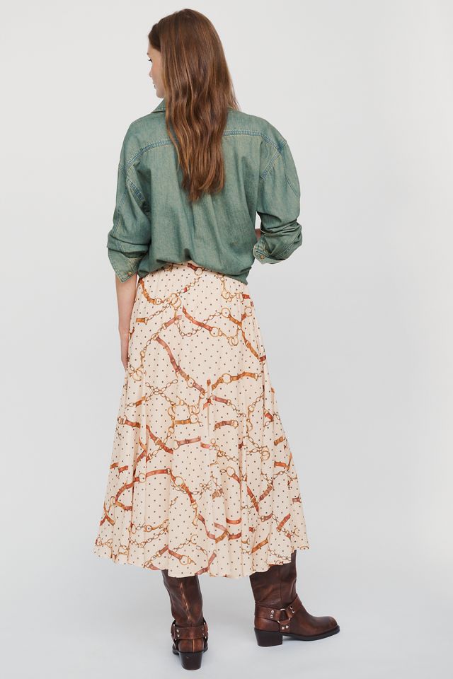 Greylin Megan Godet Midi Skirt #3