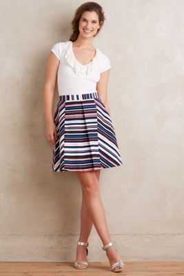 Stripe Flats Skirt