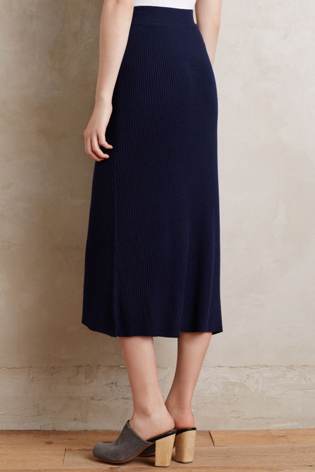 Ribbed Midi Skirt #1