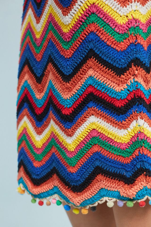 Farm Rio Chevron Knit Skirt #2