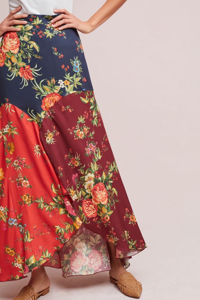 Farm Rio Patchwork Maxi Skirt #1