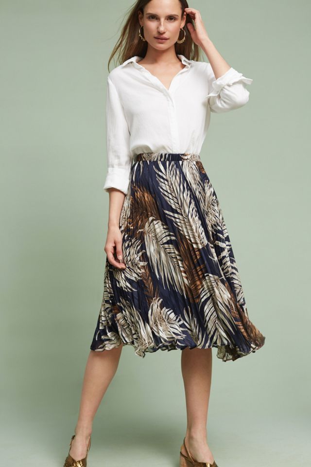 Pleated Palms Skirt #1